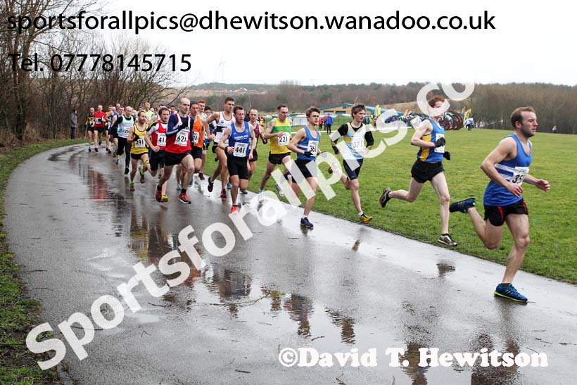 Start of the senior mens Royal Signals Relays, Hetton. Photo: David T. Hewitson/Sports for All Pics